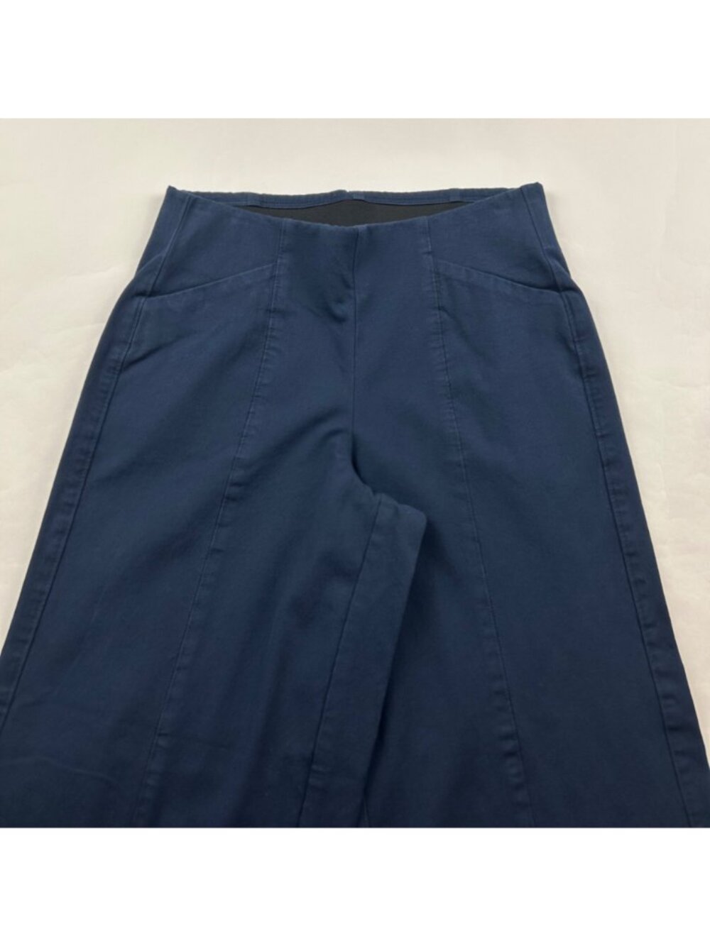 Old Navy Ink Blue Stretch Canvas Wide Leg Pixie Pant S - Picture 2 of 8